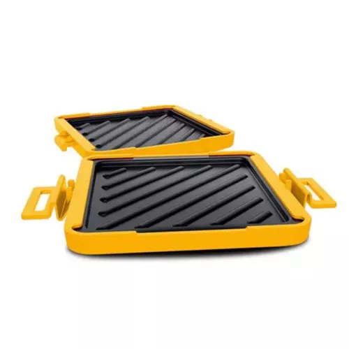 Mikrowelle Toastie Maker Sandwich Schnelles Frühstück Antihaft Panini Presse Grill - Bild 15 von 16