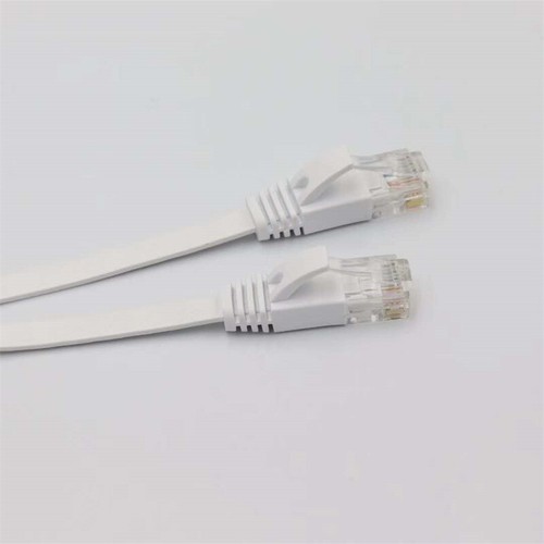 RJ45 Cat7 Ethernet Network LAN Cable Gold Plated Flat Patch Lead - Afbeelding 9 van 12
