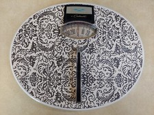 Vintage MCM Health-O-Meter Bathroom Scale By Continental with Center Handle