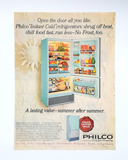 Philco refrigerator freezer ad vintage 1964 original retro advertisement