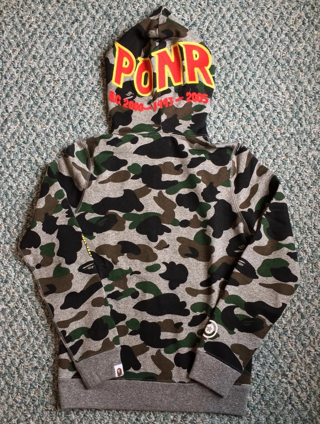 OFF WHITE Felpa con cappuccio OG Bathing Ape Camo Shark Bape Supreme Y3 Soloist Off White Milo