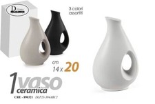 VASO ANFORA CERAMICA FIORI CENTROTAVOLA EVENTI SEGNAPOSTO CLASSICO MODERNO 20 cm