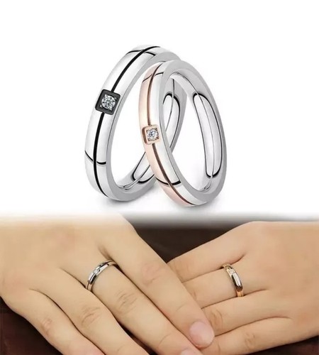 Ehering Trauring Verlobungsring Edelstahl Titan Partnerring Paar Ringe - Bild 2 von 6