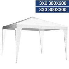 GAZEBO POLIETILENE PER FIERE MERCATINI TENDONE PARTY BIANCO VARIE MISURE 22208V