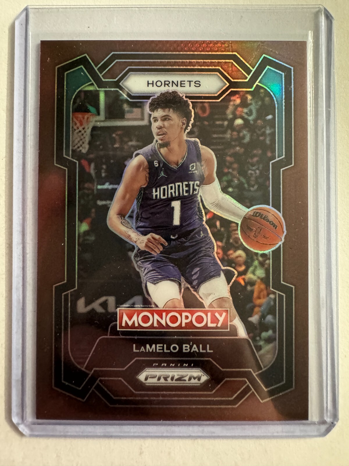K191,879 - 2023-24 Panini Prizm Monopoly Brown #13 LaMelo Ball #/249