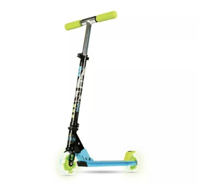 Madd Gear Light-Up Carve Rize 100mm Folding Scooter - Blue/Green 