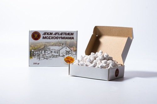 Caja pequeña 100 gr sabor almizcle ortodoxo cristiano Athonita Livani hecha de monjes - Imagen 7 de 24