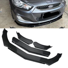 Front Bumper Lips Splitter Spoiler Body Kits Carbon Fiber For Hyundai Accent