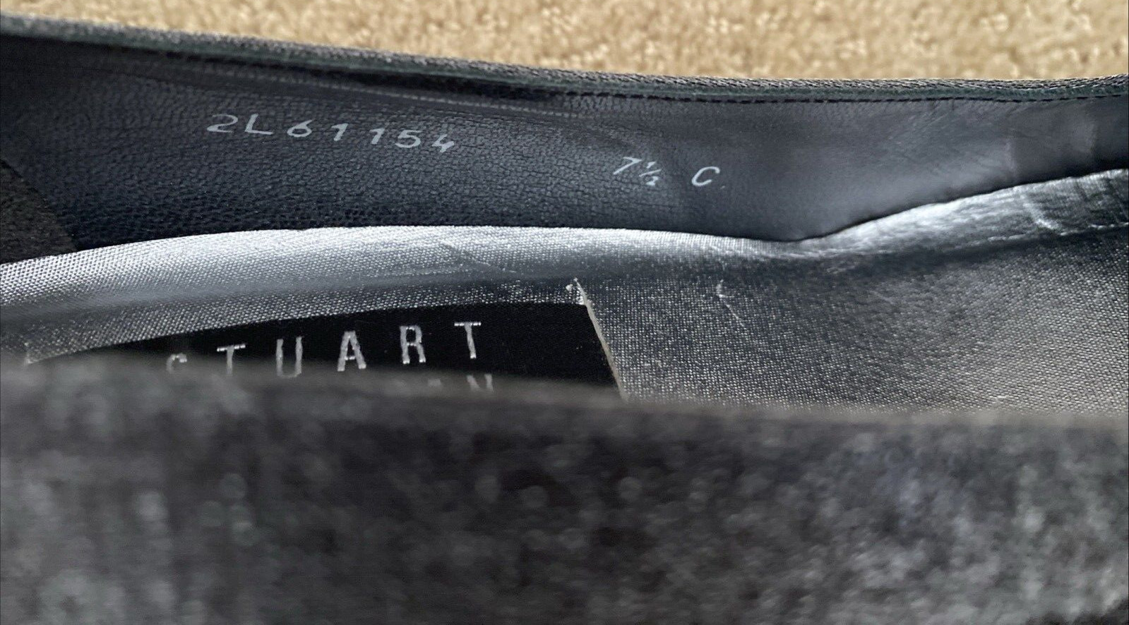 Stuart Weitzman Pumps Heels - Shimmer Sparkle Leather Sz 7.5 C