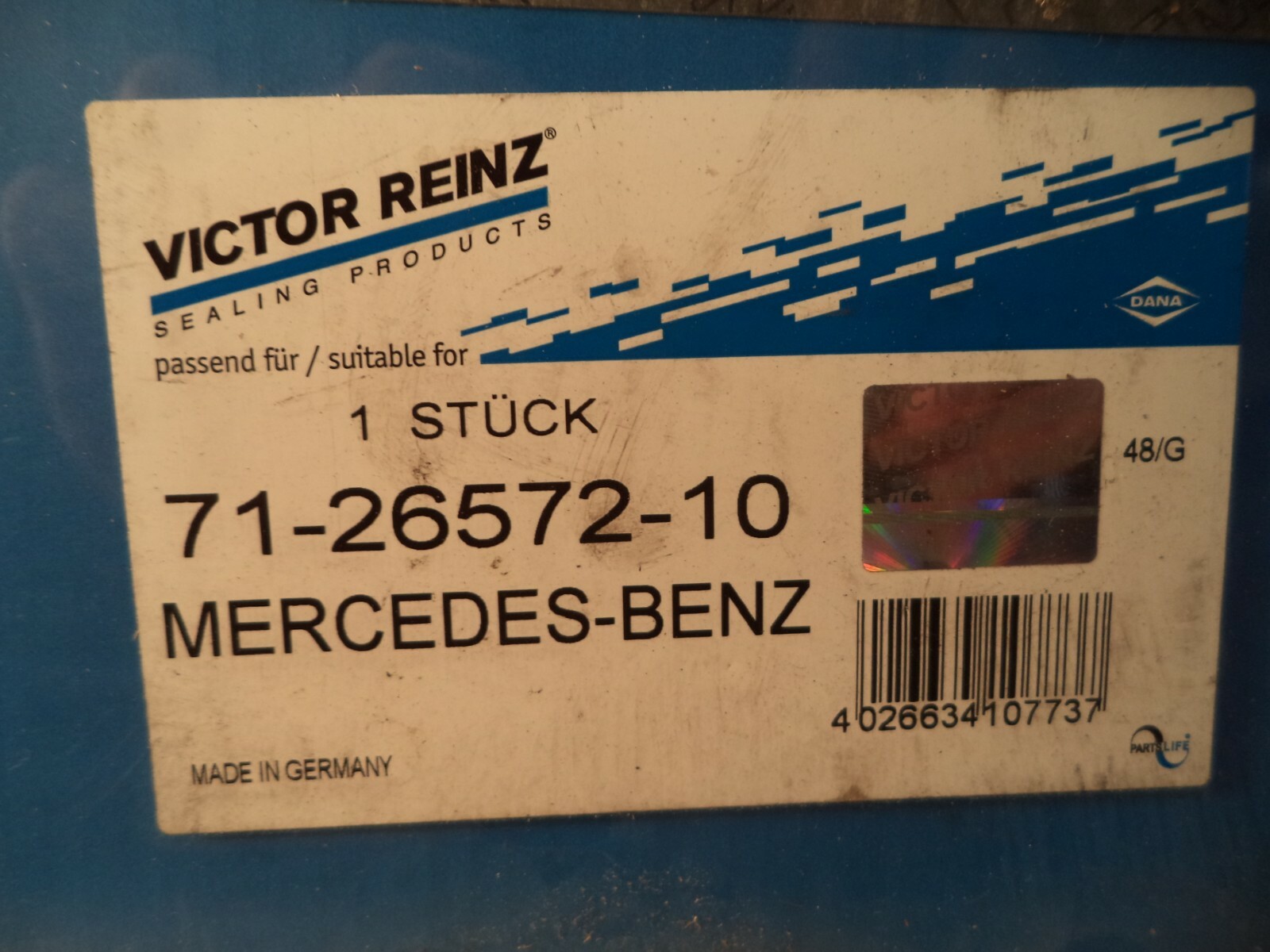 Victor Reinz Gasket Oil Pan Mercedes 71-26572-10 K7785