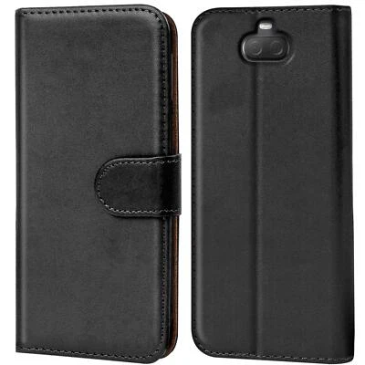 COOLGADGET Schutz Hülle Für Sony Xperia 10 Handy Klapp Schutz Tasche Book Slim Flip Case