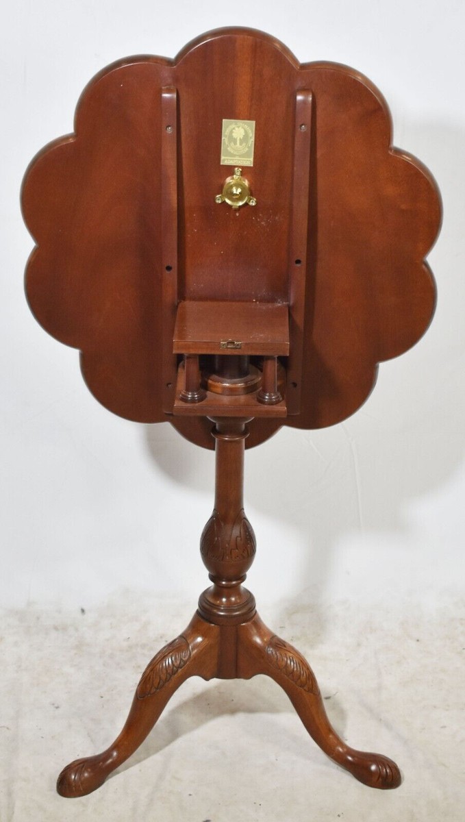 Baker HISTORIC CHARLESTON ティルトトップテーブル 猫脚 Baker Historic Charleston Collection Mahogany Carved