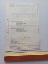 MV Agusta 150 SEL Sport 1951 scheda omologazione FMI M.S.D.S. 1956 originale