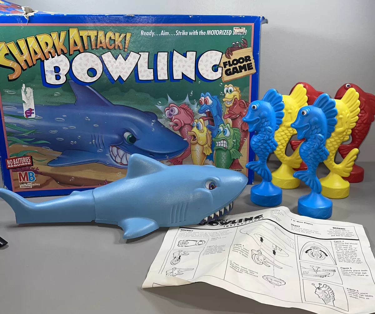 SHARK ATTACK! 1988 Motorized Board Game Works!