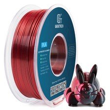 Geeetech 3D Printer Filament Silk PLA Dual Color Black Red 1.75mm 1KG Per Roll