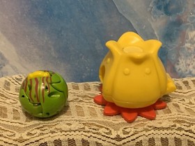 Spinmaster Zoobles Spring To Life sea habit Seagonia green fish Toy Figure Sega