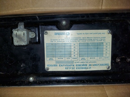 1965 DODGE Coronet 440 & 500 Glove Box Door with Locking Latch OEM MoPar - Picture 7 of 8