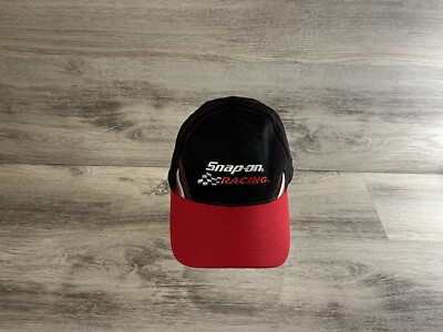 Snap-On Racing Black  Adjustable Hook And Loop Hat Cap K Products Snap On