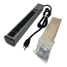 SPC TECHNOLOGY SPC11116 POWER 8 OUTLETS STRIP AL LIGHTED 60HZ 15A 120V NEW/NOS