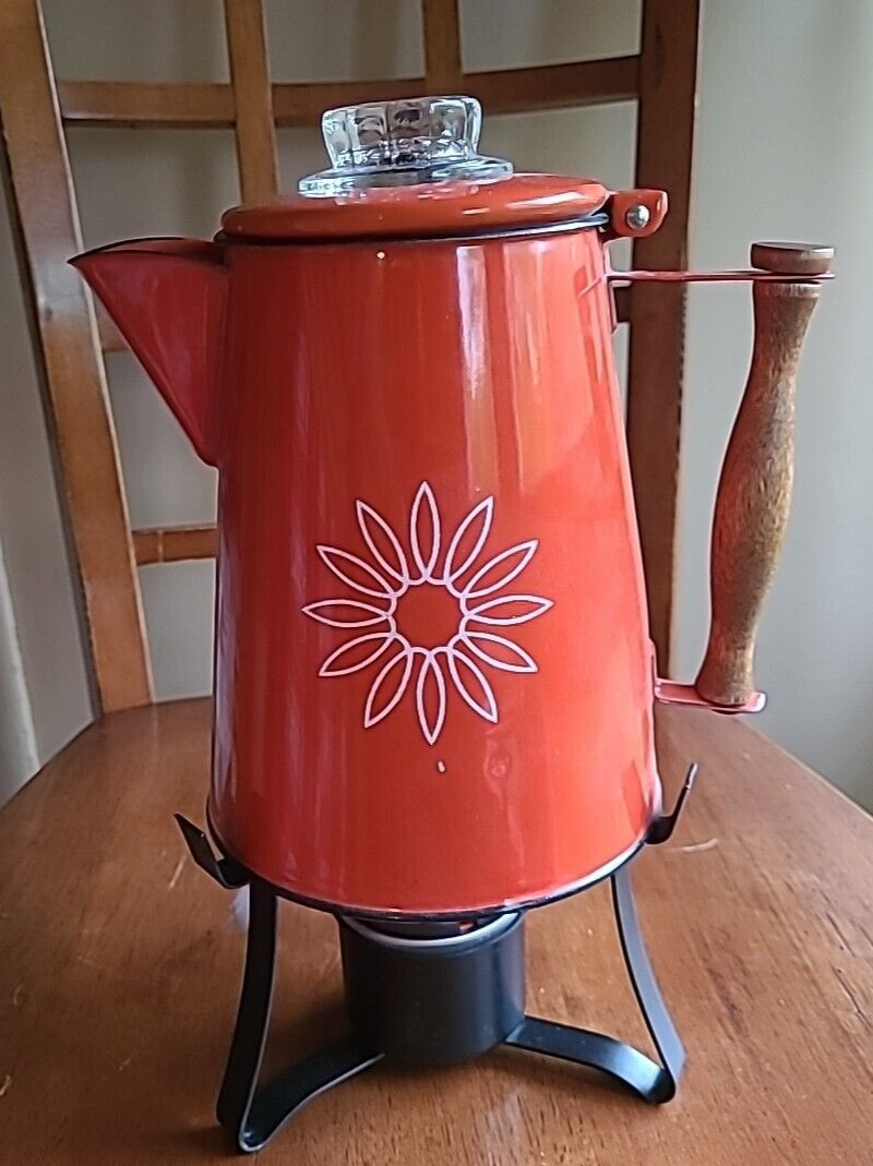 Percolator & Stand #6671 Orange Unused