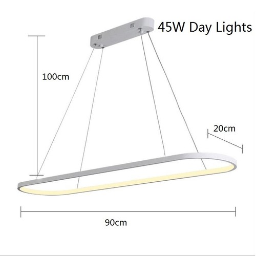 White Pendant Light Kitchen LED Lamp Bar Chandelier Lighting Shop Ceiling Lights - Picture 2 of 11