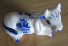 Delft Pottery Cow Salt Shaker ADORABLE