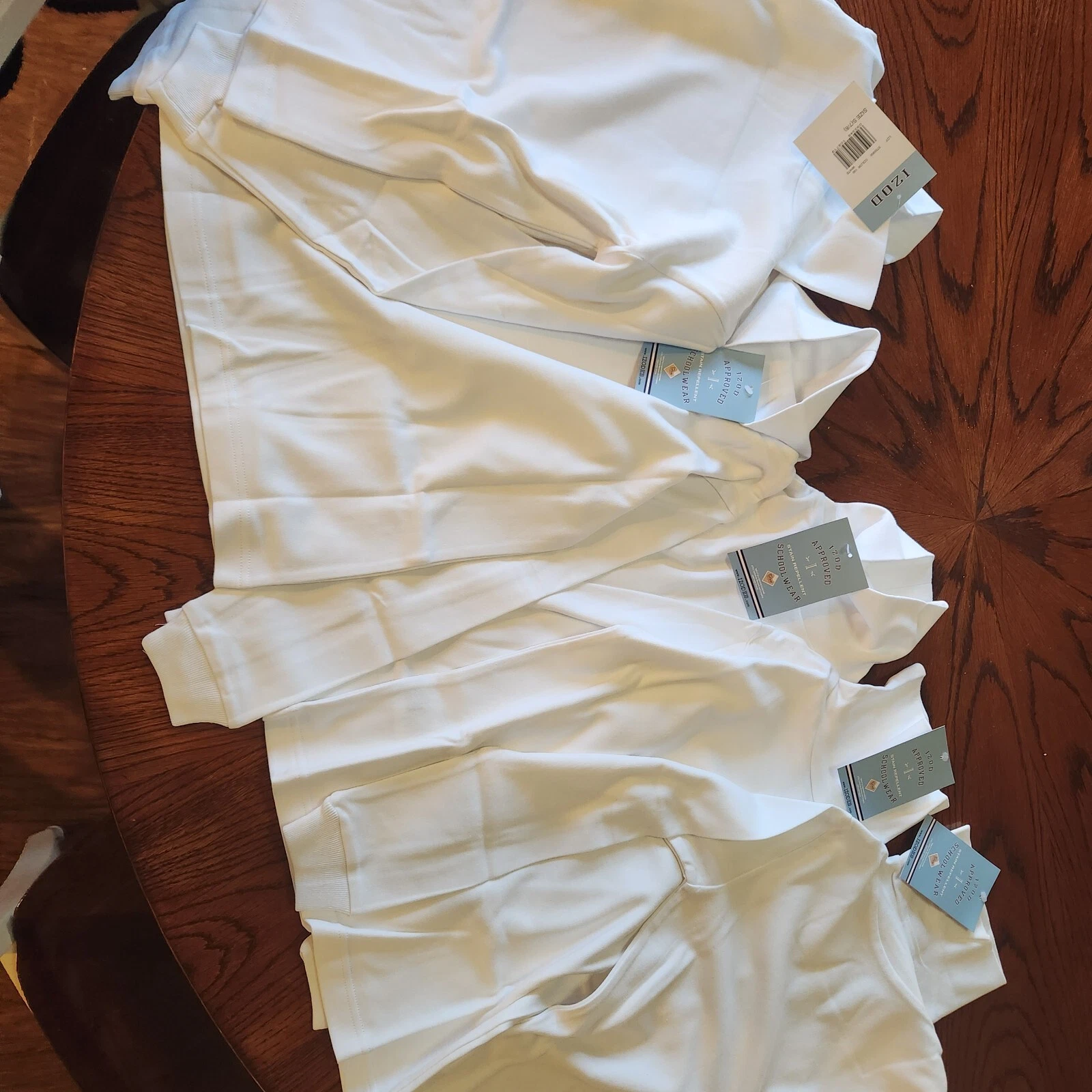 NEW LOT Izod Approved School Wear Girls Uniform S (7/8) White Turtleneck NWT