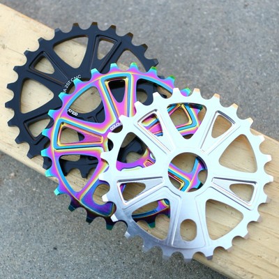 oil slick mtb chainring