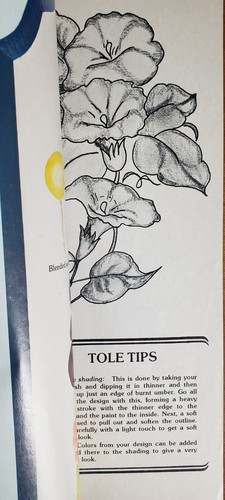 TOLE BLUE + PURPLE + BROWN + RED Book Lot Annie Richardson Morning Glories 1977 - Picture 5 of 5