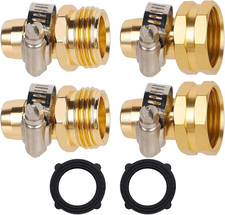 Conector Reparador Manguera Jardin 5 8 A 3 4 GHT Aluminio Macho Hembra 2 Pack