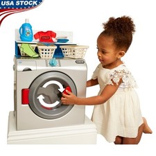 Kids Interactive Washer Dryer Toy W/ Realistic Sounds  Accessories Pretend Play