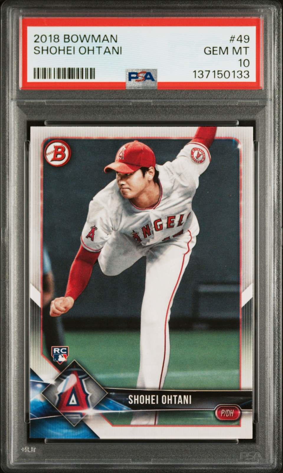 2018 Bowman #49 Shohei Ohtani PSA 10 Rookie RC