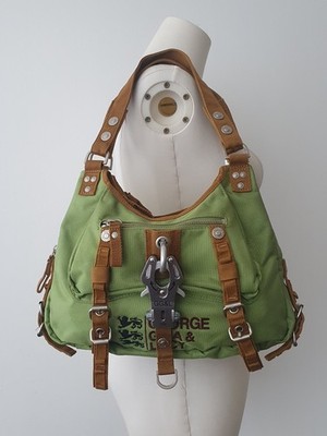 George Gina & Lucy Tasche Mos Cowgirl Green Carabine Bag Y2K GGL City Bag 2008
