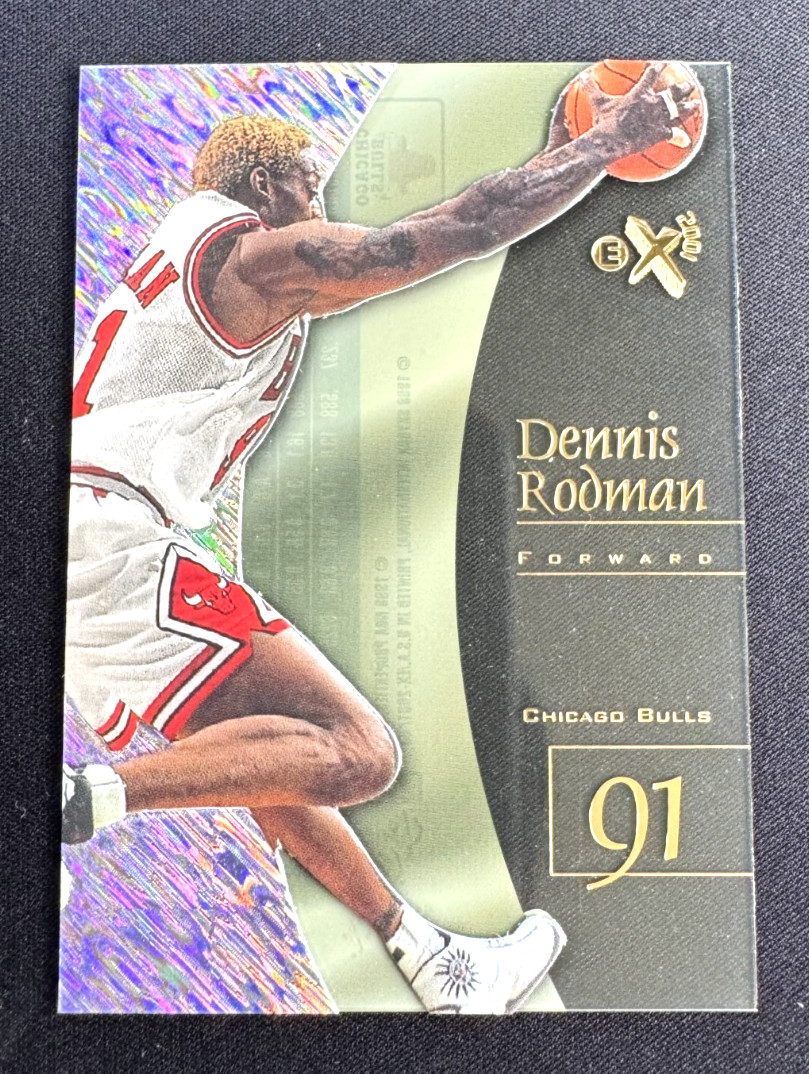 DENNIS RODMAN 1997-98 E-X2001 #5 *CLEAR ACETATE* Chicago Bulls