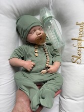 New 100% Full Silicone Reborn Doll - Weighted Newborn - floppy - open mouth 