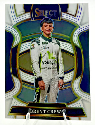 2026 Select NASCAR White Prizm /99 Brent Crews #62 Grandstand #5/99