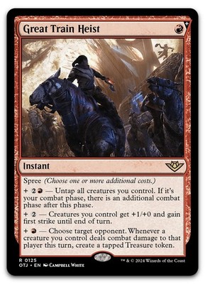 Great Train Heist #125 (NM) Thunder Junction OTJ Magic MTG