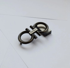 Vintage gray Men's Salvatore Ferragamo Gancini Belt Buckle for 3.5cm Belt