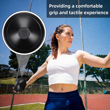 2 Pack Shot Put and Rubber Discus Set, 8.8 lb Iron Shot Put Ball 1 kg Trainin...