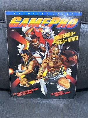 1989 GamePro Magazine Premiere #1 Issue Complete Nintendo Sega Atari