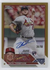 2023 Topps Chrome Update Gold Refractor 38/50 Zack Thompson #RA-ZT Auto 2s2