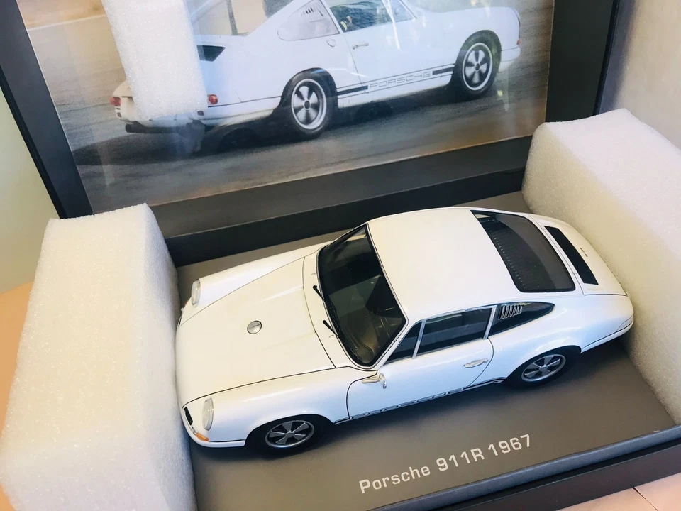 Porsche 911 R 1967 Spark 1/18 18S024 neuf blanc 911R - Photo 2/4