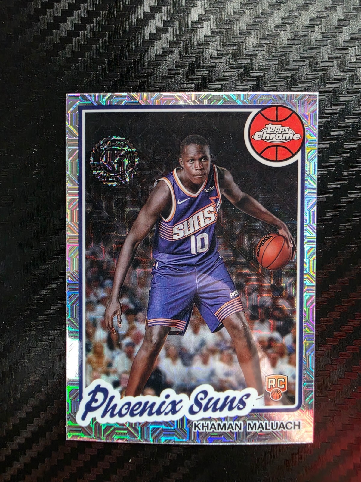 2025-26 Topps Flagship Khaman Maluach RC Chrome Silver Pack 45th Anniversary