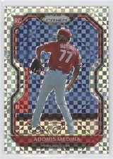 2021 Panini Prizm Power Plaid Prizm 37/75 Adonis Medina #56 1ax