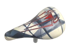 Spiderman Kids Bike Saddle with 25.4 Seatpost and Saddle Clamp