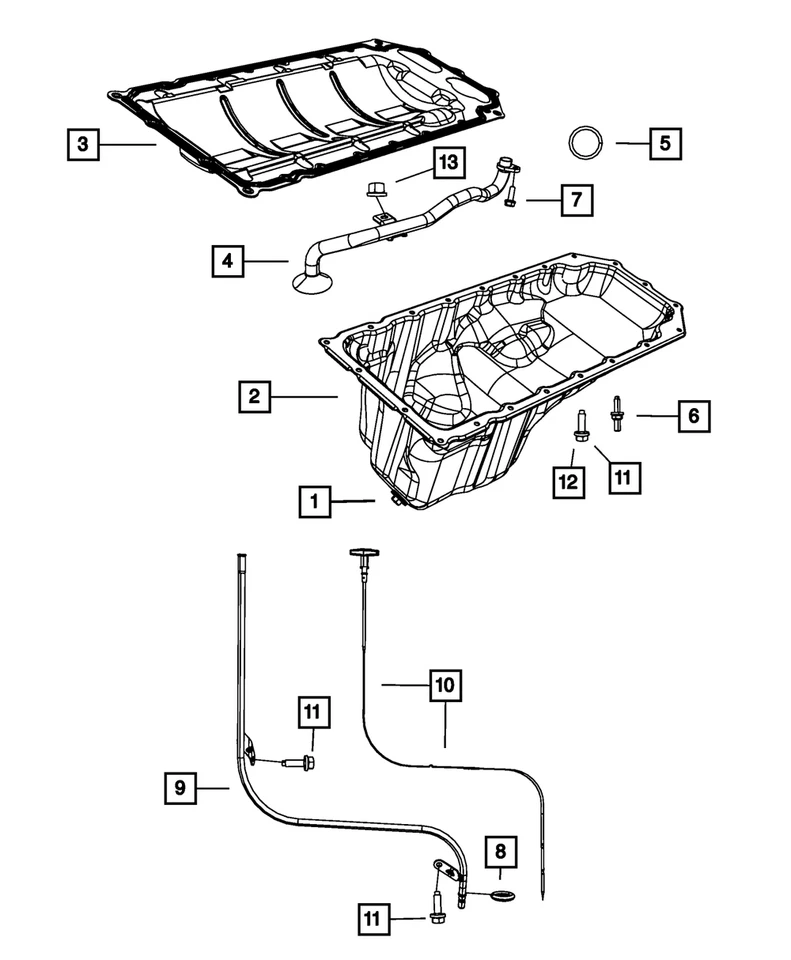 NIVEL DE ACEITE DEL MOTOR MOPAR ORIGINAL - INDICADOR | Mopar 53021858AD 53021858AD Foto 4 de 4