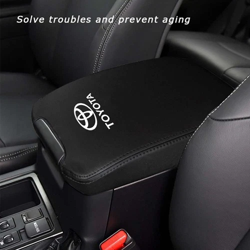 Super Efficient Leather Central Armrest Cover for Toyota Prado 2010-2019 Models