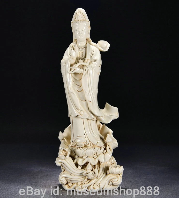 陶瓷古董中国Kwan-殷雕像、雕像| eBay