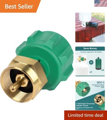 High-Quality Brass Propane Bottle Filler: Easy Refill System for 1 lb Tanks