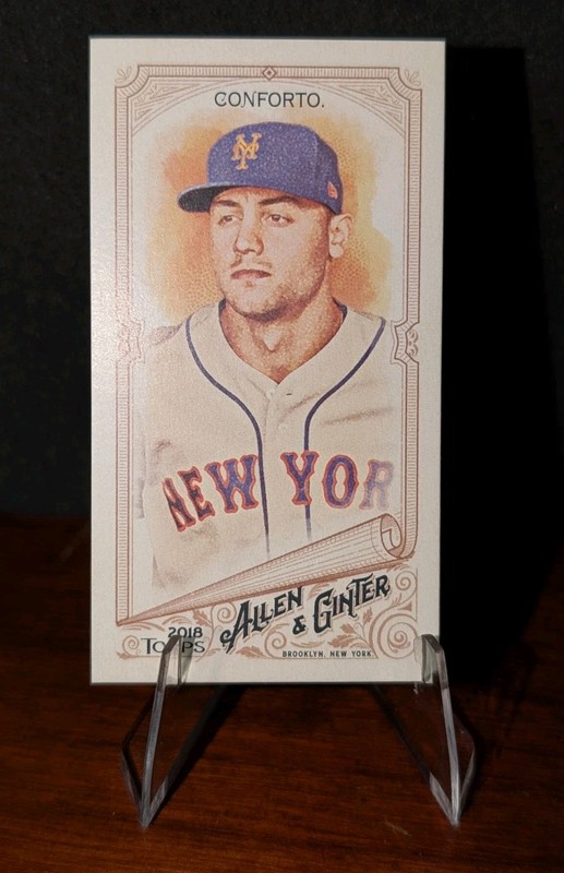 2018 Topps Allen & Ginter Mini Brooklyn Back #22 Michael Conforto numbered 05/25
